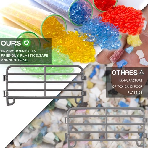 LC JoyCre 20PCS Corral Fence Toy Accessories Panel Set Farm Corral Fence with Gate Horse Paddock Barn Farm Animals for Toddlers Kids Preschool Educational Gift Sets