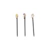 3Pcs Chinese Traditional Flower Hair Sticks,Antique Wooden Hairpins Simple Jade Buckle Hair Sticks Classical Hanfu Hair Accessories for Women Girls