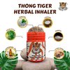Thong Tiger Herbal Inhaler – Thai Nasal Inhaler with Menthol, Peppermint Oil & Herbal Blend for Sinus Relief, Clear Breathing & Aromatherapy – Pocket-Sized Natural Remed (1)