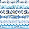Seajan 6 Pcs 197 ft Winter Bulletin Board Borders Christmas Bulletin Board Borders Classroom Decorations Snowman Snowflake Penguin for School Classroom Office Chalkboard Christmas