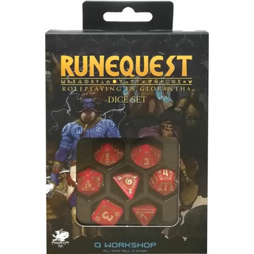 Q-Workshop Runequest Red & Gold Dice Set