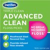 DenTek Triple Clean Advanced Clean Floss Picks, No Break & No Shred Floss, 90 Count, (Pack of 1)