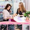 LKE UV Light for Gel Nails, 54W UV LED Nail Lamp with 18 Beads 3 Timer Setting & Auto Sensor Nail Dryer for Gel Polish Polygel Fast Curing Manicure Professional UV Nail Light Home Salon Nail Tools