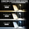 USB LED Light for Laptop Lamp, Brighter Gesture Sensing USB Lights 3 Color Temp Stepless Dimming Brightness USB Reading Lamp Eye-Care Flexible Portable Lights for laptop Keyboard Reading Camping