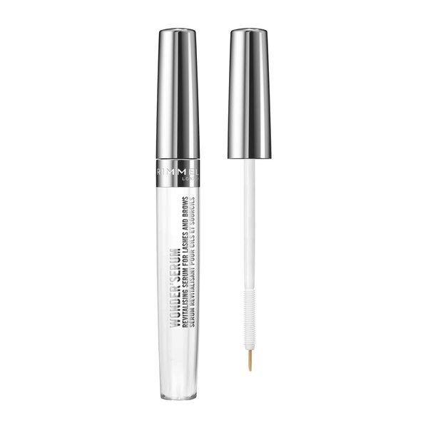 Rimmel Wonder’Serum Lash and Brow Serum, Stimulates Lash Growth, Strengthens Lashes, Mess-Free Application, 100, Clear, 0.37oz