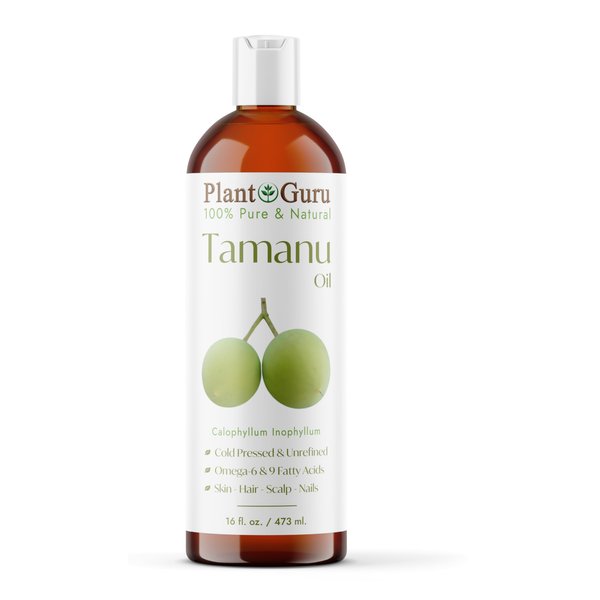 Tamanu Oil 16 fl. oz. – Cold‑Pressed 100% Pure & Natural Unrefined Carrier Oil for Skin, Face, Body & Hair Moisturizer. Ideal for DIY Creams, Lotions, Soaps & Lip Balms.