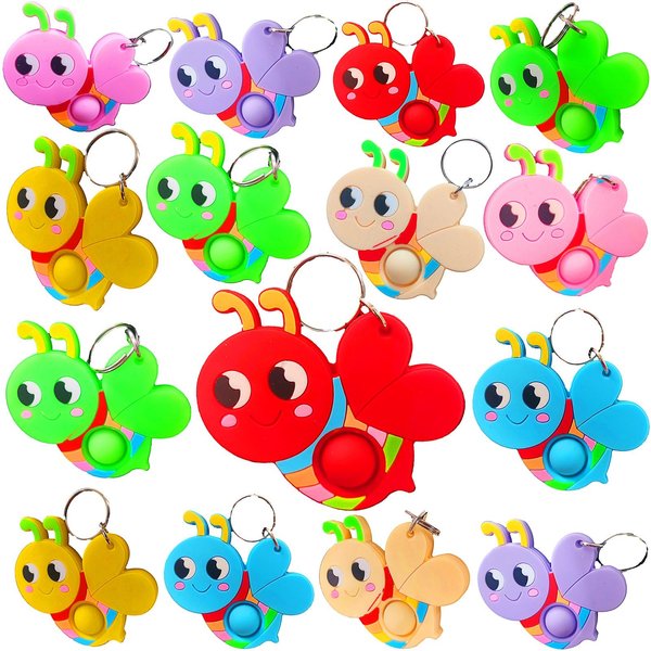 20 Packs Bulk Mini Fly Bee fidgets Toys for Kids Children Classroom Students Gifts Prize from Teacher,Birthday Party Bubble Favors