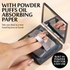 HNYYZL Blotting papers for Face,300pcs Oil blotting sheets,1 Portable box with Mirror & Makeup Puff,Makeup Friendly Oily Skin Shine Blotter,oil face wipes for Home Office School Travel
