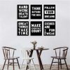 Homanga Motivational Wall Art Posters, Positive Office Decor Art Prints, Set of 6, Inspirational Quote Wall Art for Teens Living Room Office Classroom College Decoration, Canvas Posters 8x10 Inch