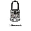 Master Lock Lock Box, Set Your Own Combination Portable Key Safe, 2-3/4 in. Wide, 5406D,Black, Grey