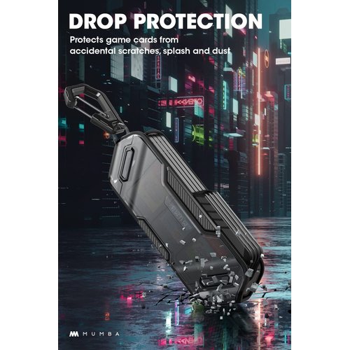 Mumba 12 Switch Game Card Case Holder for Nintendo Switch Game Cards, Portable and Exquisite Protective Hard Shell with 4 Layer Rotatable Holder for Nintendo Switch or OLED or Lite Games (Black)