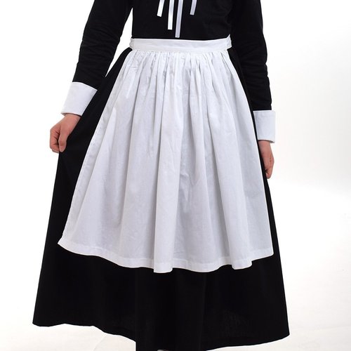 GRACEART Pilgrim Pioneer Colonial Girl Costume Accessories 100% Cotton Apron & Bonnet (US Size-06,Bonnet & Apron)