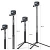 AKASO 1.2M Extendable Selfie Stick and a Tripod Stand Action Camera Accessories Compatible with AKASO EK7000/Brave 4/Brave 7 LE/Brave 7/V50X/V50 Elite/GoPro Hero 12/11/10/9/8/7/Max/DJI Osmo Action