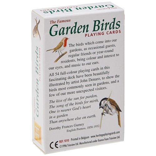 Heritage Playing Cards - Garden Birds Playing Cards