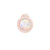 lenoup Glitter Bling Bling Phone Ring Holder, Sparkle Phone Ring Artificial Diamond Stand, Rhinestone Cell Phone Finger Ring for Phones,Pad(Rose Gold)