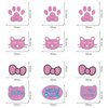 Cat Birthday Party Decorations Kitten Hanging Swirls, Assembled and Ready to Use, Pet Cat Meow Party Decor Supplies 24pcs Puppy Party Streamers Cat Paw Party Decor Banner