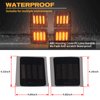 POPMOTORZ 4 Pack LED Front Corner Light Side Marker Signal Lamps Assembly Kit for Chevy C/K Series 1500 2500 3500 Chevy Tahoe/Chevy Suburban/Chevrolet Silverado 1994-1998 Pickup Truck Smoked Len
