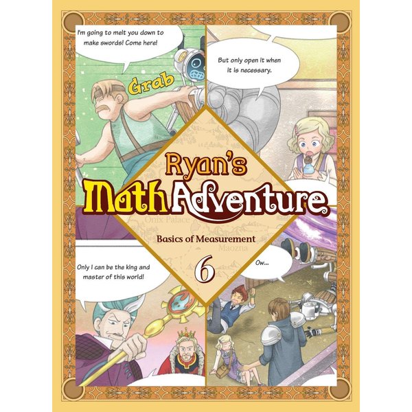 Ryan’s Math 6: Basics of Measurement. Common Core Math, Comic Books & Workbook, Ages 6-8, Grade 1-2. Makes Kids Love & Enjoy Math
