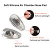 Mr.ZzjOOj Glasses Nose Pads Replacement Kit, 6 Pairs Screw-in Soft Silicone Metal Core Air Chamber Eyeglass Nose Pads with Micro Screw and Screwdriver (Silver)