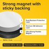 Hyper-Sticky Magnets with Adhesive Backing - (0.8'' x 0.08'', 80 pcs) Strong Magnetic Dots for Whiteboard, Fridge, Crafts - Easy-to-Cut Stickers for Planning and Organization