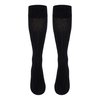 TOUCH Compression Socks for Women, 15-20 mmHg, Ribbed, Cotton, 1 Pair, Black, Small