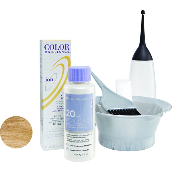 Ion 8G Light Golden Blonde Permanent Creme Hair Color 8G Light Golden Blonde