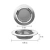 Kitchen Sink Strainer Basket Stainless Steel - Sink Drain Cover with Wide Rim, for Most Kitchen Sinks Anti-Clogging 4.5 in (2pc Silver)