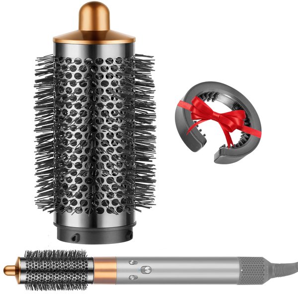 YTCHYYSK Round Volumizing Brush Nickel/Copper and Filter Cleaning Brush for Dyson Airwrap Accessories Hair Styler Limp Flat Hair Volumizer Attachment Tool, Part No. 969489-01 970750-01