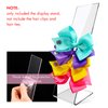 Jetec 3 Pcs Acrylic Scrunchie Holder Stand 10 Inch Clear Headband Holder Organizer Hair Ties Bracelet Bangle Display Stand Hair Accessories for Teen Girls Women