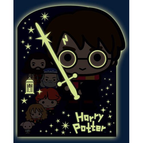 Playhouse Glow in The Dark Harry Potter Chibi 28-piece Die-Cut Shaped Mini Puzzle for Kids