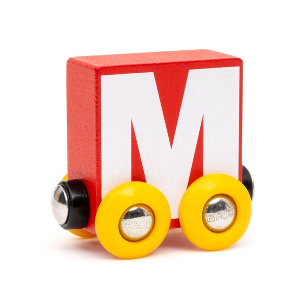 BRIO – Letter Train M | Wooden Train Set Accessory Toy for Kids Age 2 Years Up