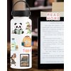 100 Pcs Book Stickers for Kindle, Bookish Reading Stickers for Water Bottle Laptop, Book Lovers Stickers Gifts for Kids Teens Adults