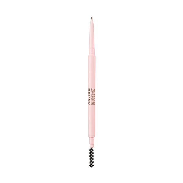 Covergirl Clean Fresh Brow Nano, 500 Medium Brown, Eyebrow Pencil, Ultra-Precise Tip, Waterproof, Transfer-Resistant, Built-In Spoolie, Vegan Formula, 0.001oz