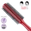 PERFEHAIR Small Round Hair Brush for Blow Drying With Soft Nylon Bristles, 1.6 Inch, for Short or Medium Curly Hair-Red