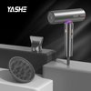 YASHE Hair Dryer with Diffuser, 1400W High-Speed Brushless Motor, 110,000 RPM Fast Drying of All Hair Types, Thermo-Control Negative Ionic Blow Dryer, 4 Temps & 3 Speeds, Lightweight for Home Travel