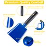 Steel Cow Bell with Handle Cowbells,Cheering Bell and Loud Noise Makers Hand Bells for Sporting Events,Football Games,School Bell,Farm Hand Chimes Percussion Musical Instruments (8 inch Blue)