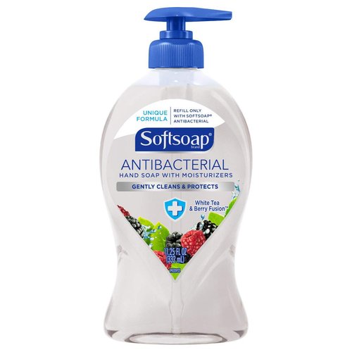 Softsoap Antibacterial Hand Soap With Moisturizers White Tea & Berry Fusion - 11.25 oz, Pack of 5