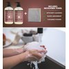 Clean Day Organic Rosemary Scent Liquid Hand Soap 12.5 oz Bundle with Microfiber Cloth - Gentle Hand Soap with Essential Oils & Aloe Vera - (3 Items)