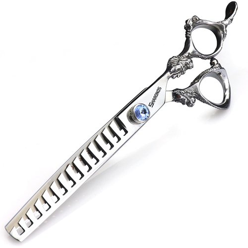 7 inch scissors / 19 cm black/gold/silver professional hairdressers trim hair and trim hair sharp high hardness stainless steel scissors set (7inch-D)