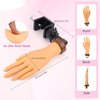 Yokilly Practice Hand for Acrylic Nails, Bendable Soft Nail Practice Hand, Flexible Plastic Nail Hand Practice, Fake Mannequin Training Hand for Nails Practice (with Clamp Holder)