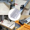 1 Piece 400mm Aluminum Alloy T Track, T Slot Track with 4Pcs Self Taping Screws for Woodworking Router Table Saw