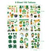 Shamrock Clover Tattoo st Patricks Day Stickers Irish Temporary Tattoos St Patricks Day Accessories Shamrock Patterned Tattoos Party Favors Decorations