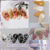 Biutee Nail Stamper Kit Nail Art Stamping Plate Set Stamping Nail Polish Gel Stamp Plate Jelly Silicone Stamper Scraper Flower Lace Line kiss Stencil Template Tool Supplies for Holiday (Storage Bag)