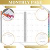 2025-2026 Planner - Jul.2025 to Jun.2026, Weekly and Monthly Planner 2025-2026, 9"×11", Colorful Tabs, Inner Pocket, Twin-wire Binding - Grey