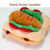 GOSUNY TOYS Plush HOT Dog Toy, Crinkle Dog Toys for Small Dogs, Interactive Dog Gift