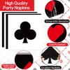 80Pcs Casino Party Decorations Paper Plates Napkins Game Night Party Dinnerware Las Vegas Party Disposable Dessert Plates Poker Party Tableware Set for Event Game Casino Theme Birthday Party Supplies