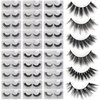 MAGEFY 30 Pairs 6 Styles Faux Mink Eyelashes, 16mm-20mm Lashes Natural Look to Dramatic False Eyelashes, Handmade Reusable Fake Eyelashes with Portable Boxes