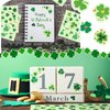 340 Pcs Shamrock Glitter Body Jewelry Stickers St. Patrick's Day Accessories Glitter Face Stickers Glittered Three Leaf Body Clover Stickers for Women Parade Party Favors Decoration