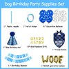 Dog Birthday Party Supplies,Dog Birthday Bandana Hat Banner Set,WOOF Balloons Happy Birthday Banner,Dog Birthday Party Supplies for Pet Puppy Cat Birthday Party Decorations Pink