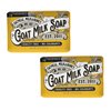 Legend's Creek Farm Goat Milk Soap - Triple Milled Moisturizing Soap Bar for Hands and Body - 9 Oz Creamy Lather, Nourishing, Natural Soap for Sensitive Skin (Oatmeal, Milk & Honey, Pack of 2)